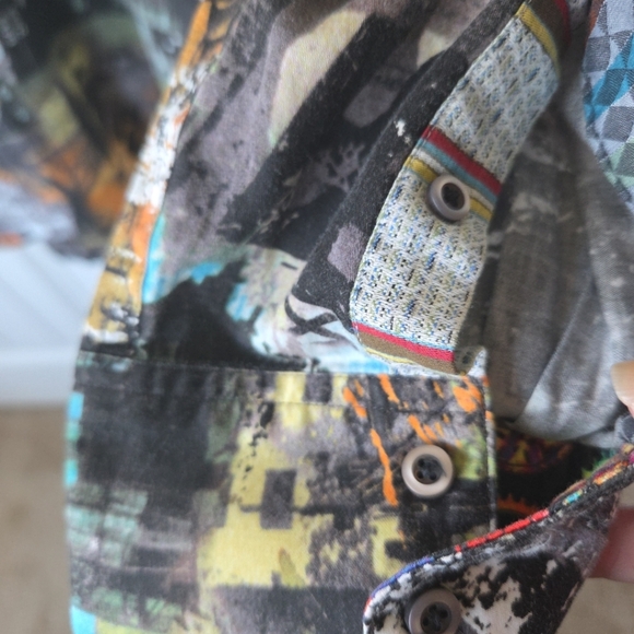 Robert Graham Embroidered Shirt Mens XL RARE Urban Streetwear - Picture 13 of 15